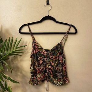 Tropical print crop top!